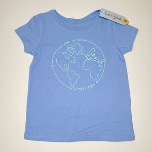 Toddler Girls World We're In This Together Short Sleeve T-Shirt - Cat & Jack Blu